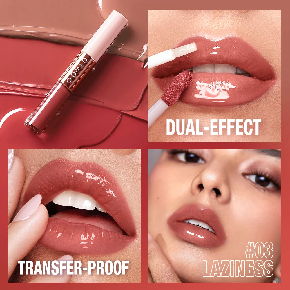 O.TWO.O DOUBLE EFFECT MATTE AND GLOSS LIPSTICK