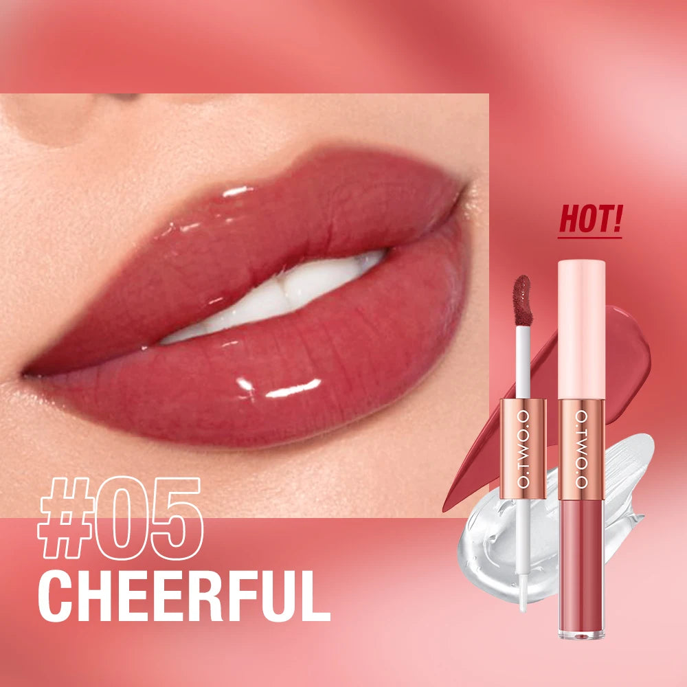 O.TWO.O DOUBLE EFFECT MATTE AND GLOSS LIPSTICK