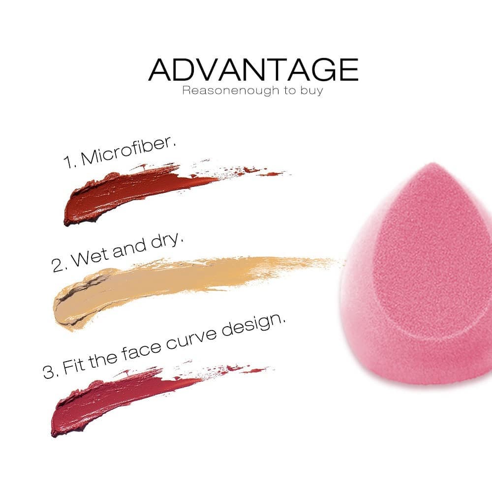 otwoo beauty blender pink