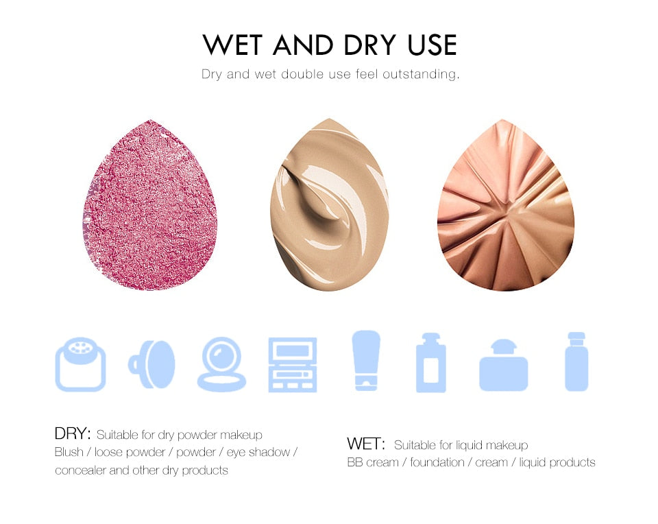 O.TWO.O SOFT & SMOOTH MICROFIBER BEAUTY BLENDER (BLUE)