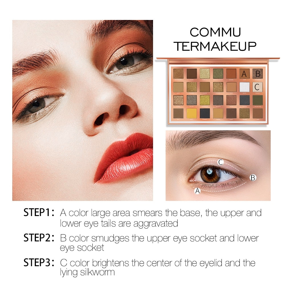 O.TWO.O EYE ESSENCE PALETTE (28 COLORS EYESHADOW)