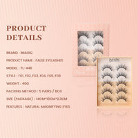 IMAGIC 5 PAIRS OF 3D FIBER EYELASHES