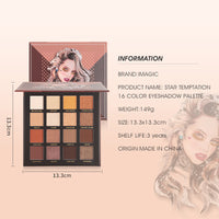 IMAGIC STAR TEMPTATION 16 COLOR EYESHADOW PALETTE (EY-341)