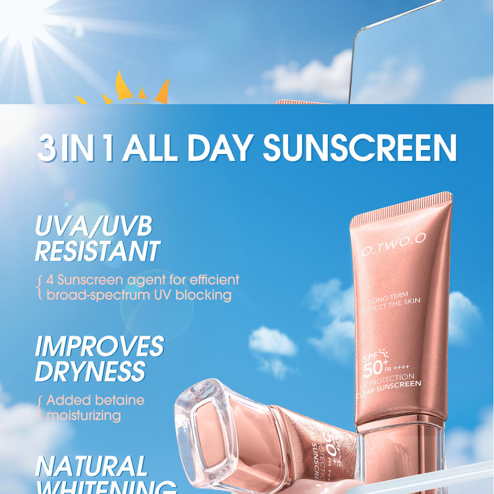 O.TWO.O UV PROTECTION CLEAR SUNSCREEN (SPF50+)