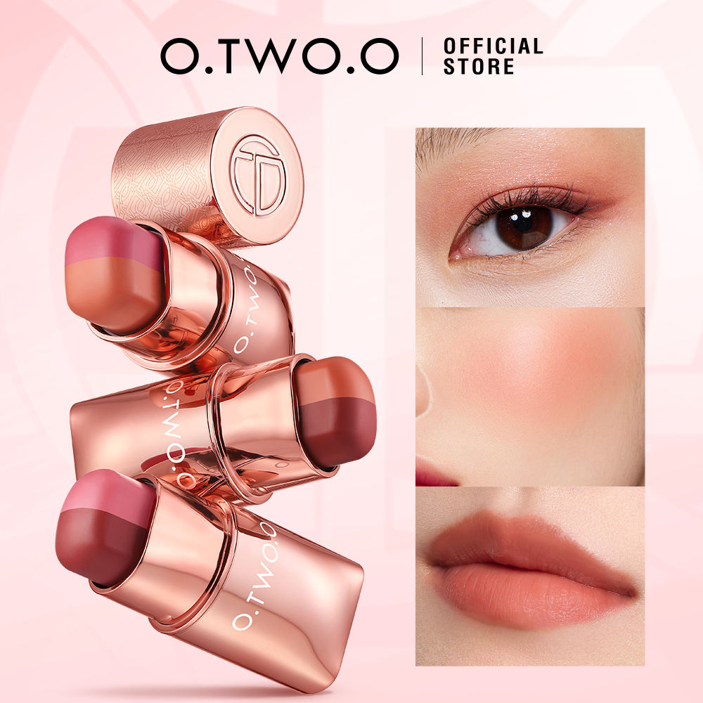 O.TWO.O HAUTE DUAL COLOR SILKY SOFT LIP AND CHEEK STICK