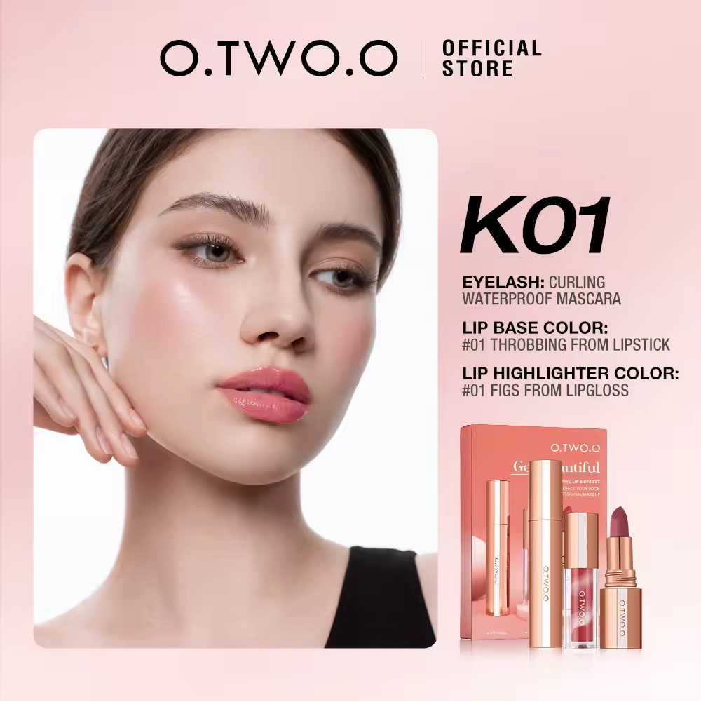O.TWO.O GET BEAUTIFUL CHARM BLOOMING LIP AND EYE SET