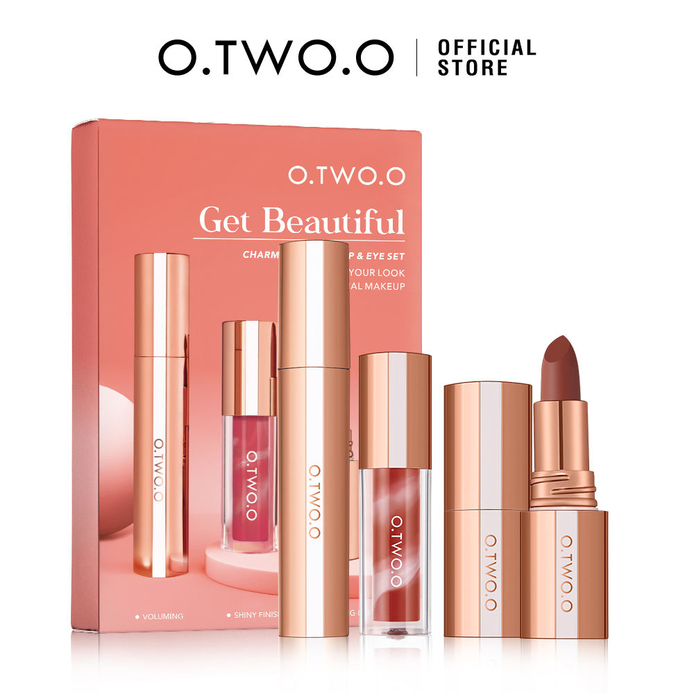 O.TWO.O GET BEAUTIFUL CHARM BLOOMING LIP AND EYE SET