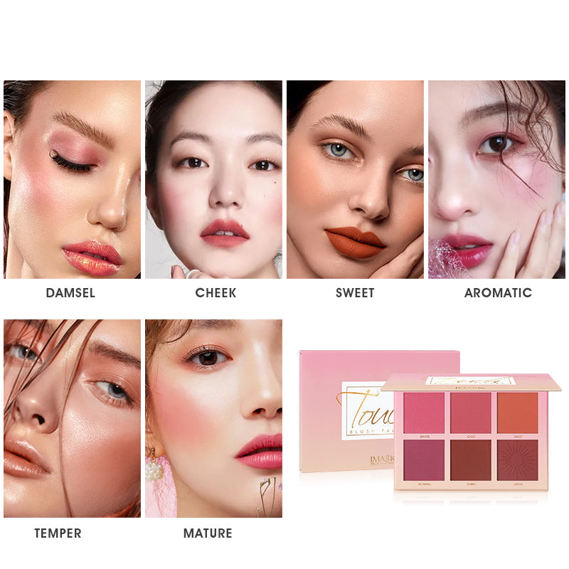 IMAGIC 6 COLOR TOUCH BLUSH PALETTE (FA-123)