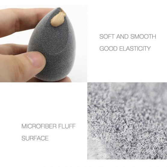O.TWO.O SOFT & SMOOTH MICROFIBER BEAUTY BLENDER (GREY)