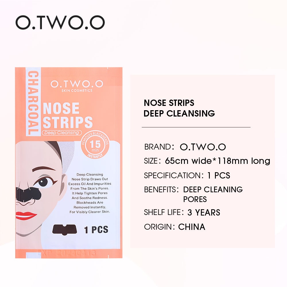 O.TWO.O NOSE STRIPS CHARCOAL DEEP CLEANSING