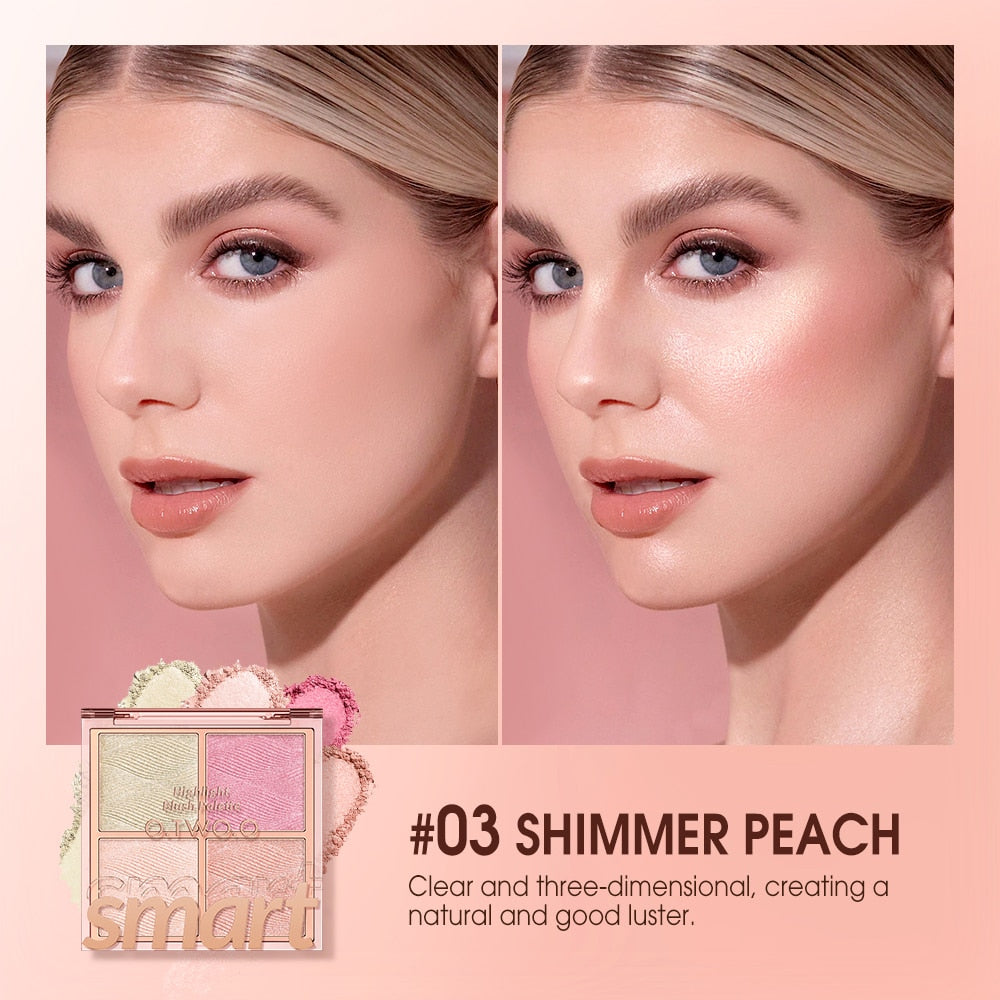 O.TWO.O HIGHLIGHT AND BLUSH PALETTE – OTWOO.COM.PK
